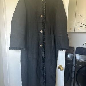 PIZAZZ XL 100% ACRYLIC FUR BLACK COAT OUTERSHELL 100% POLYESTER